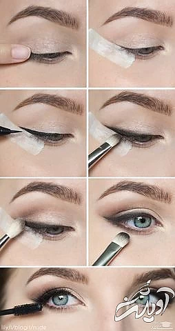 آموزش تصویری کشیدن خط چشم